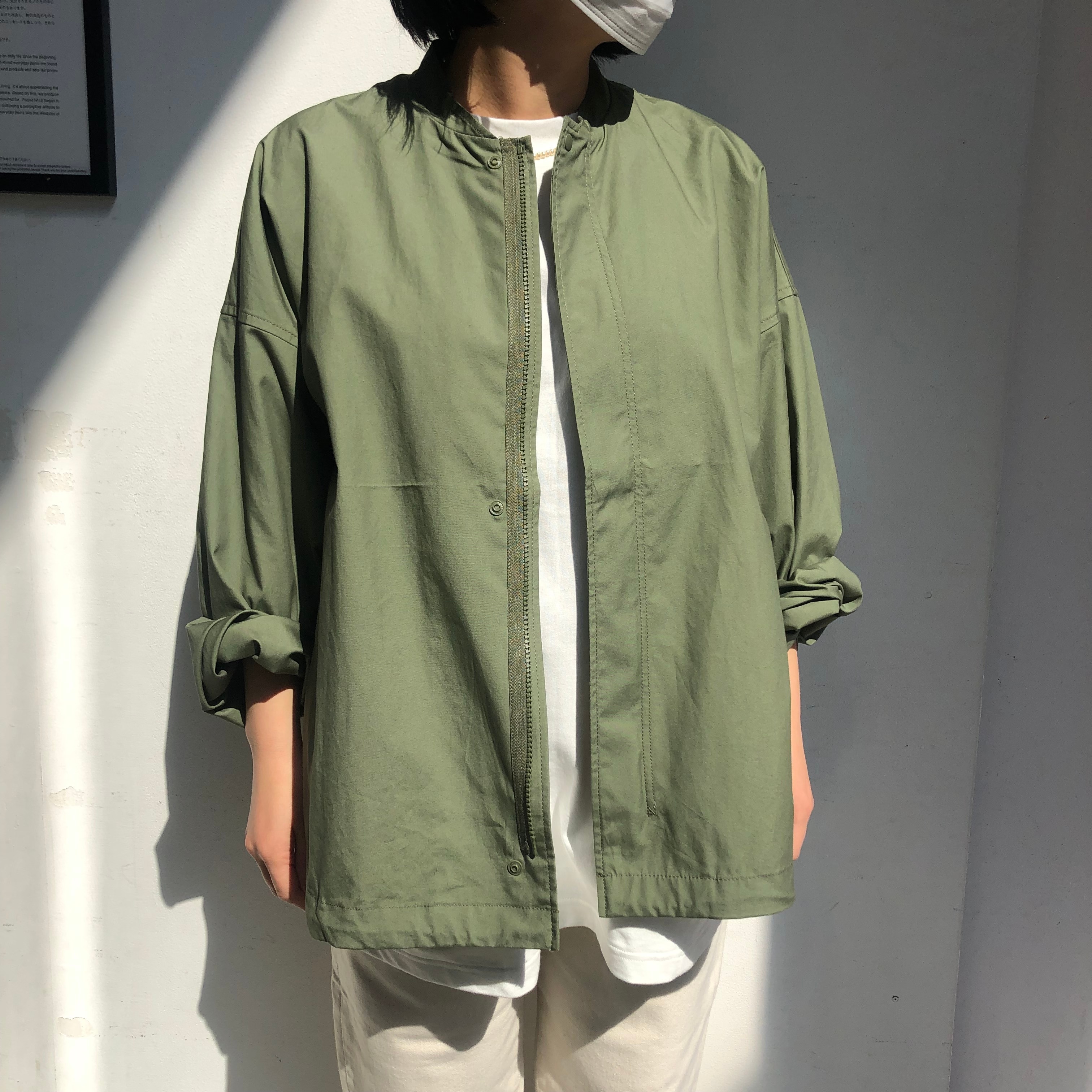 無印良品 muji labo 撥水中わたジャケット カーキ グリーン XL 青山】 MUJI Labo｜ 無印良品